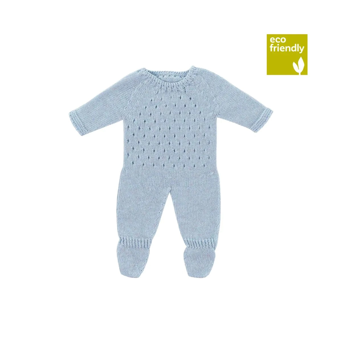 Pijama de punto azul para muñeco de 38cm
